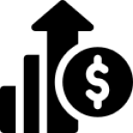 Musical note silhouette on white background